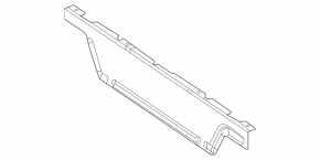 Mercedes W167 GLE 350 450 20-24 black front trunk floor trim