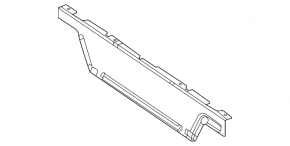 Mercedes W167 GLE 350 450 20-24 black front trunk floor trim
