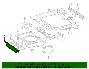Mercedes W167 GLE 350 450 20-24 black front trunk floor trim