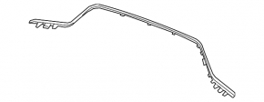Molding rear bumper central Mercedes C-class W205 15-18 chrome, broken fasteners
