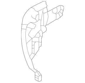Right Blind Spot Sensor Bracket for Mazda CX-30 20-23 in the Front Bumper
