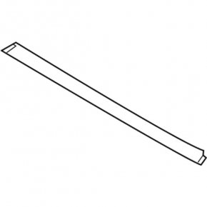 Front roof trim Lincoln MKZ 13-16 for panoramic, black, for polishing, break of fastening