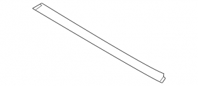 Front roof trim Lincoln MKZ 13-16 for panoramic, black, for polishing, break of fastening