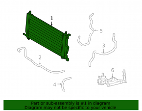 Lexus RX400h 06-09 inverter radiator