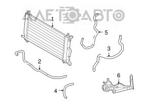 Lexus RX400h 06-09 inverter radiator