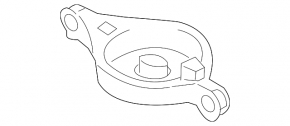 Lower control arm under spring rear left Mazda6 03-08