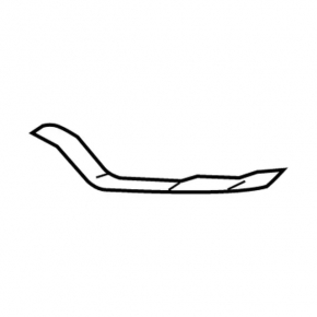 Front bumper molding right Ford Explorer 18-19 rest chrome