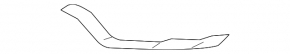Front bumper molding right Ford Explorer 18-19 rest chrome