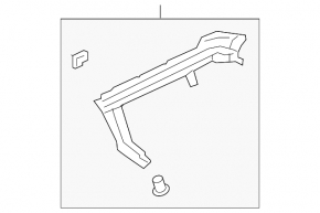 Rear bumper mount, outer left, Land Rover Range Rover 13-21