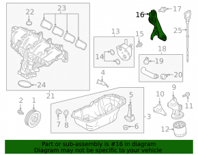 USR pipe Mazda CX-9 16-23