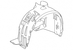Front right mudguard Mercedes GLA 15-20