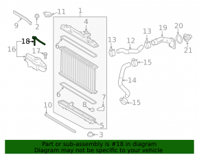 Toyota Avalon 13-18 Coolant Expansion Tank Cap