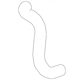 Lower cooling hose Acura TLX 15- 2.4