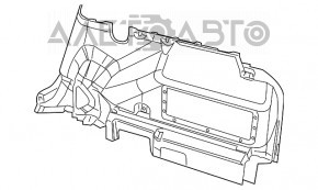 Arch trim right Jeep Patriot 11-17 black