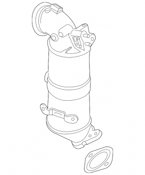 Exhaust manifold with catalytic converter for Chevrolet Equinox 24 LSD