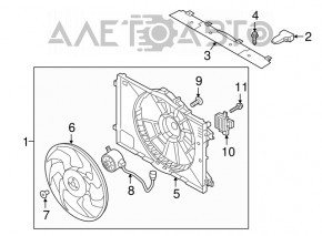 Cooling Fan Computer Hyundai Sonata 15-19 2.4