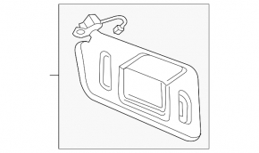 Right visor Chevrolet Equinox EV 24-26
