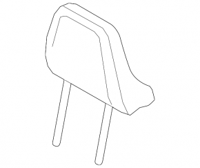 Headrest front right Volvo XC40 19-25 combined leather with Alcantara, black with white stitching, for cleaning