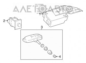 Wheel pressure sensor Toyota Camry v55 15-17 Alligator