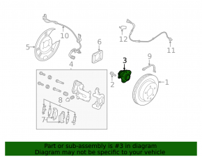 Rear left hub Nissan Kicks 21-24 SR, SV