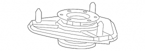 Front left shock absorber support for Toyota Prius 50 16-22
