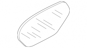 Mirror element right A7 12-18 heated