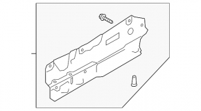 Rear bumper protection Audi A6 C8 19-