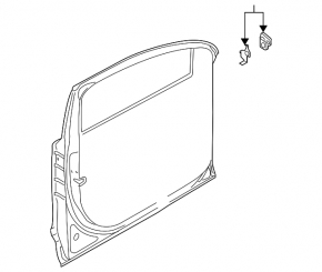 Door assembly front right Audi Q7 4L 10-15