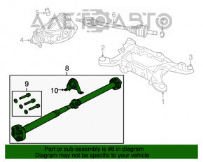 Cardan shaft cardan Dodge Challenger 09- 3.6 rwd automatic transmission type 1
