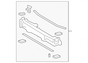 Radiator deflector blinds Toyota Prius 50 19-22 without motor