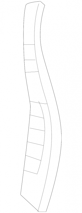 Upper right door-wing seal for Lexus NX 22-25