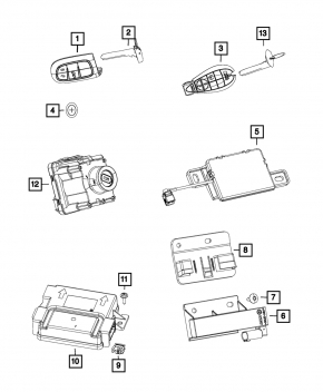 Hub Receiver Jeep Cherokee KL 14-