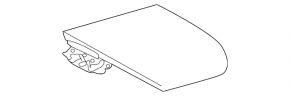 Rear left trunk liner for Lexus RX300 RX330 RX350 RX400h 04-08, gray
