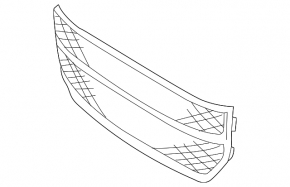 Bumper grille central VW Tiguan 09-11 prerest