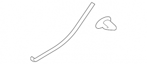 Subaru Outback 15-19 rear left door seal lower