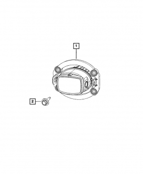 Fog light left PTF Jeep Compass 22- LED