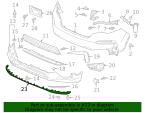 Honda Pilot 19-22 Front Bumper Lip