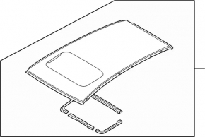 Metal roof for Infiniti FX35 FX45 03-05