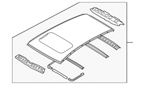 Metal roof for Infiniti FX35 FX45 03-05