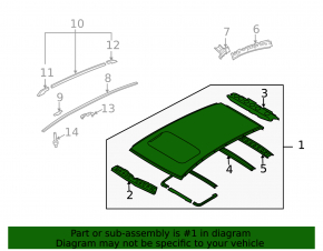 Metal roof for Infiniti FX35 FX45 03-05