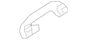 Ceiling handle rear left Nissan Sentra 13-19 gray
