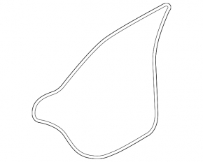 Rear left door seal for Audi Q3 83A 19-25