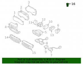 Light sensor Subaru Outback 10-14