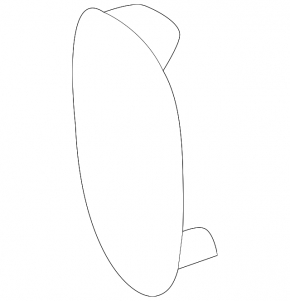 Chevrolet Equinox 22-24 Front Bumper Tow Hook Cap
