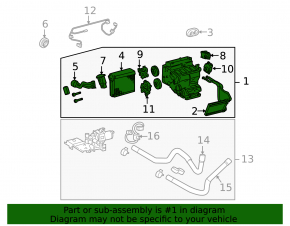 Heater assembly Lexus GS450h 06-11