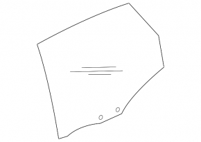 Rear left door glass for Audi Q5 8R 09-17