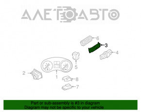 Upper control button block Mercedes X164 GL