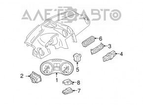 Upper control button block Mercedes X164 GL