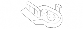 Left upper TV bar mount for Mercedes C-class W205 15-21
