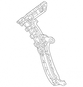Left rear bumper mount for Mercedes H247 GLA 20-26